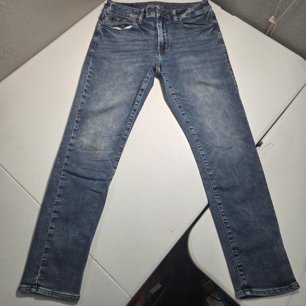 ​American Eagle Jeans Mens 31x30 Ne(x)t Level Flex Slim Medium Wash Denim Pants